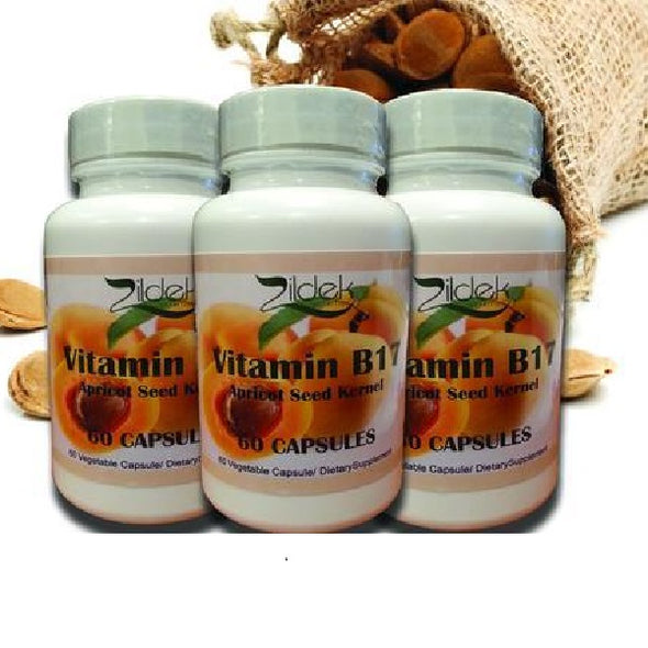 Apricot Seed Capsules (Vitamin B17) 3 bottles