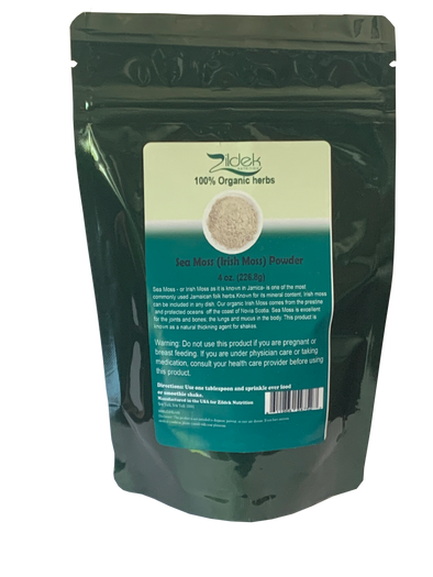 Organic Sea Moss/Irish Moss Powder 4 oz Pouch